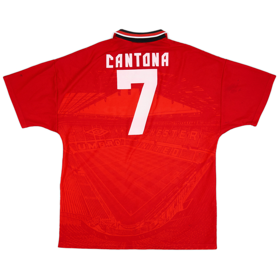 1994-96 Manchester United Home Shirt Cantona #7 - 4/10 - (XL)