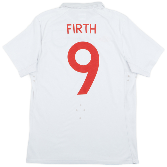2010-11 England Home Shirt Firth #9 - 7/10 - (M)