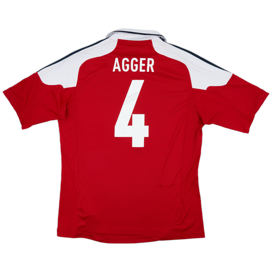 2012-13 Denmark Home Shirt Agger #4 - 8/10 - (L)