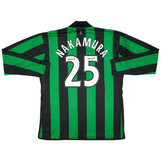 2006-08 Celtic Player Issue Away L/S Shirt Nakamura #25 - 9/10 - (XXL)