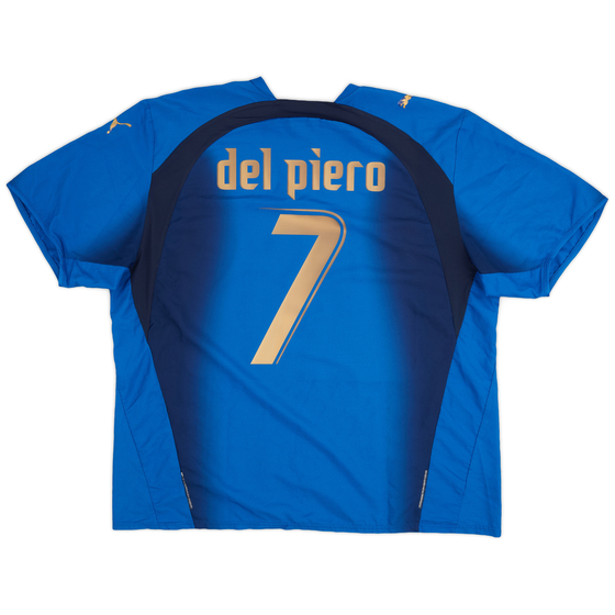 2006 Italy Home Shirt Del Piero #7 - 5/10 - (XXL)