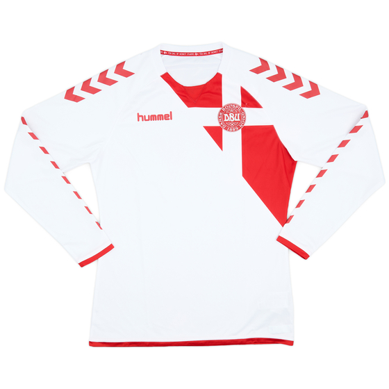 2016-17 Denmark Away L/S Shirt - 8/10 - (L)
