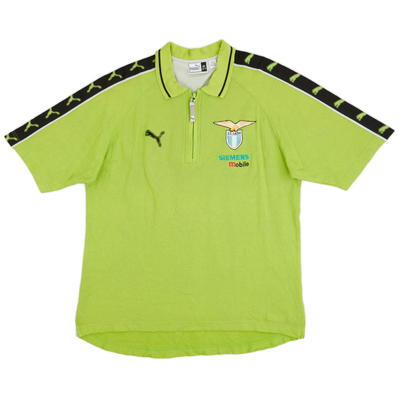 2002-03 Lazio Staff Issue Puma 1/4 Zip Polo Shirt - 8/10 - (XL)