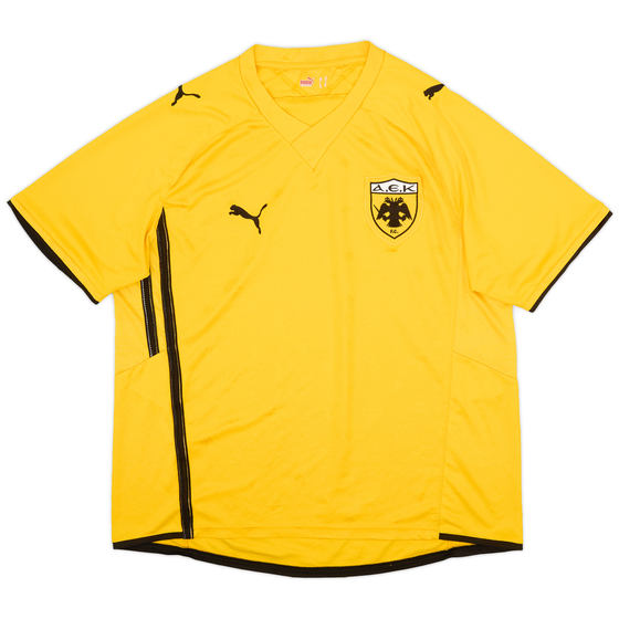 2009-10 AEK Athens Home Shirt - 8/10 - (XL)