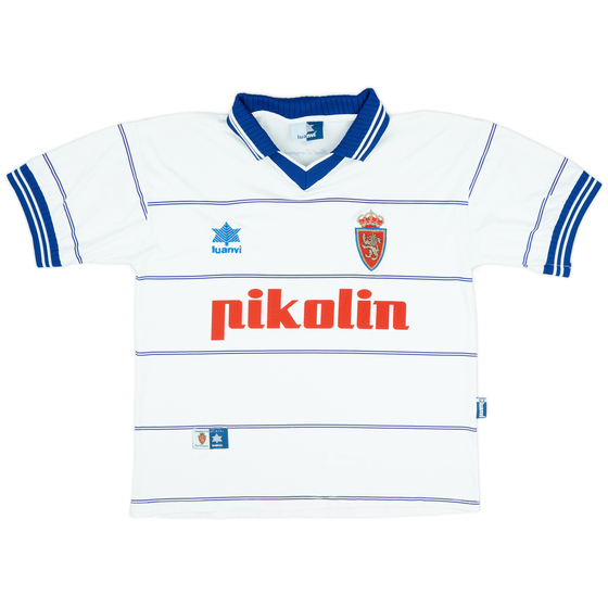 1999-01 Real Zaragoza Home Shirt - 9/10 - (S)