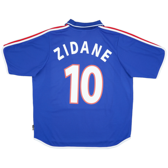 2000-02 France Home Shirt Zidane #10 - 9/10 - (XL)