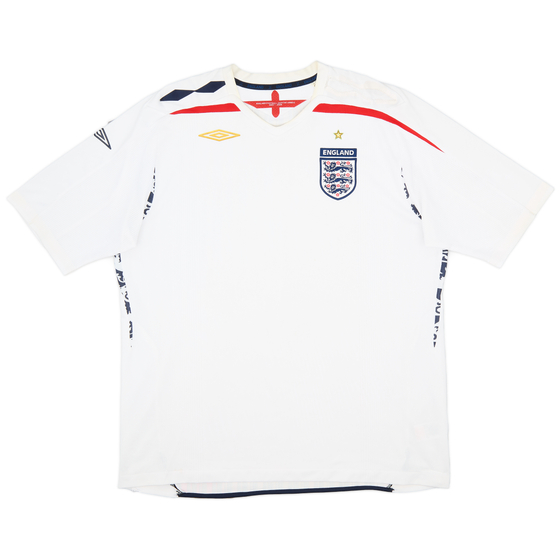 2007-09 England Home Shirt - 5/10 - (XXL)