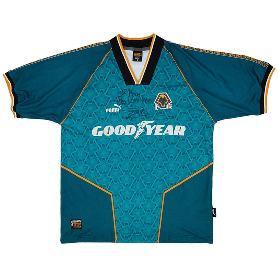 1996-97 Wolves Signed Away Shirt - 8/10 - (L)