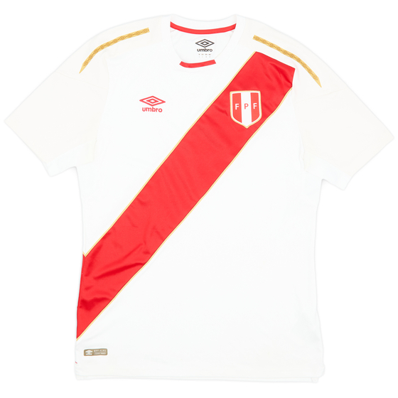 2018 Peru Home Shirt - 9/10 - (L)