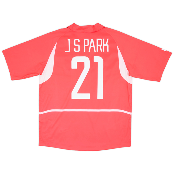 2002-03 South Korea Home Shirt J.S.Park #21 - 9/10 - (M)