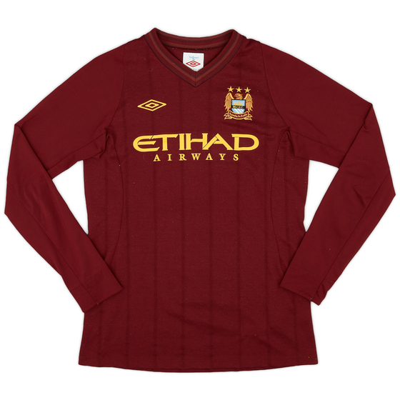2012-13 Manchester City Away L/S Shirt - 8/10 - (XL.Boys)