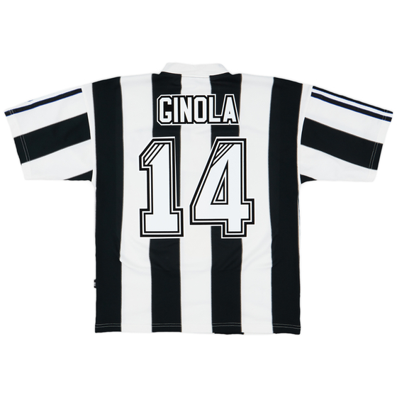 1995-97 Newcastle 'Signed' Home Shirt Ginola #14 - 9/10 - (S)