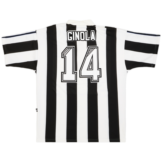 1995-97 Newcastle Home Shirt Ginola #14 - 8/10 - (XL)