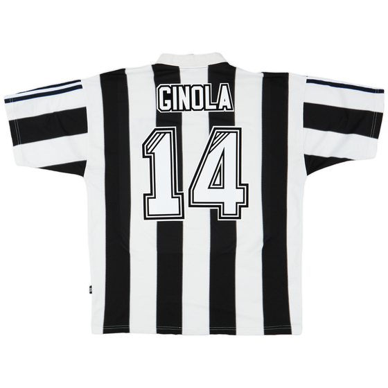 1995-97 Newcastle Home Shirt Ginola #14 - 9/10 - (L)