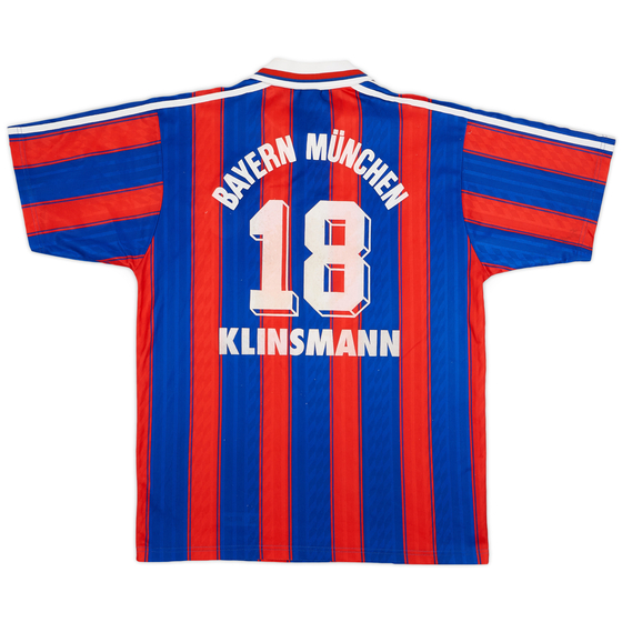1995-97 Bayern Munich Home Shirt Klinsmann #18 - 7/10 - (M)
