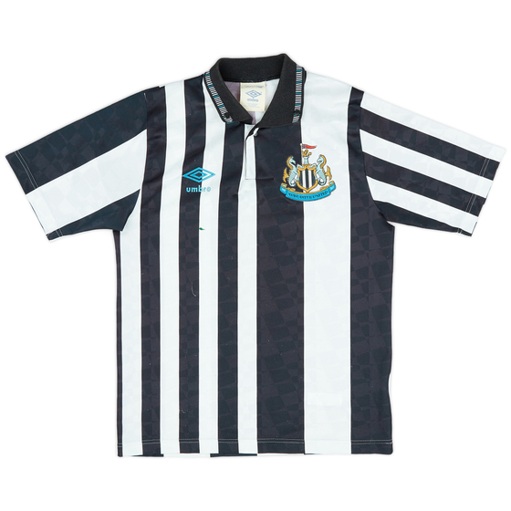 1990-91 Newcastle United Home Shirt - 6/10 - (L.Boys)