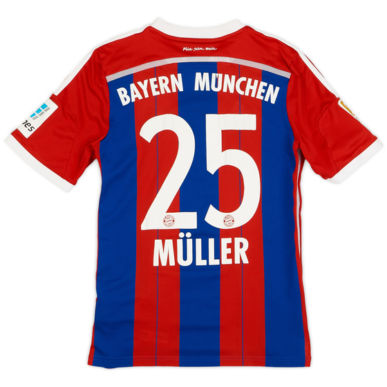 2014-15 Bayern Munich Home Shirt Muller #25 - 6/10 - (XL.Boys)