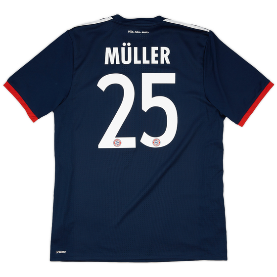 2017-18 Bayern Munich Authentic Away Shirt Müller #25 - 10/10 - (L/XL)