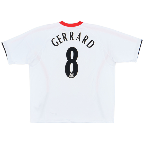 2005-06 Liverpool Away Shirt Gerrard #8 - 7/10 - (XXL)