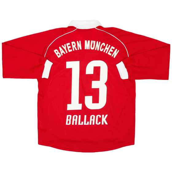 2005-06 Bayern Munich Home L/S Shirt Ballack #13 - 9/10 - (L.Boys)