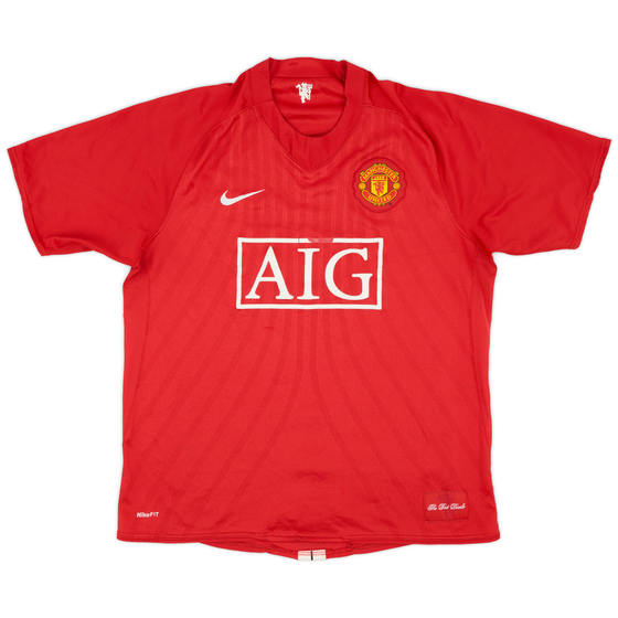 2007-09 Manchester United Home Shirt - 5/10 - (L)
