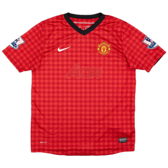 2012-13 Manchester United Home Shirt - 3/10 - (XL.Boys)