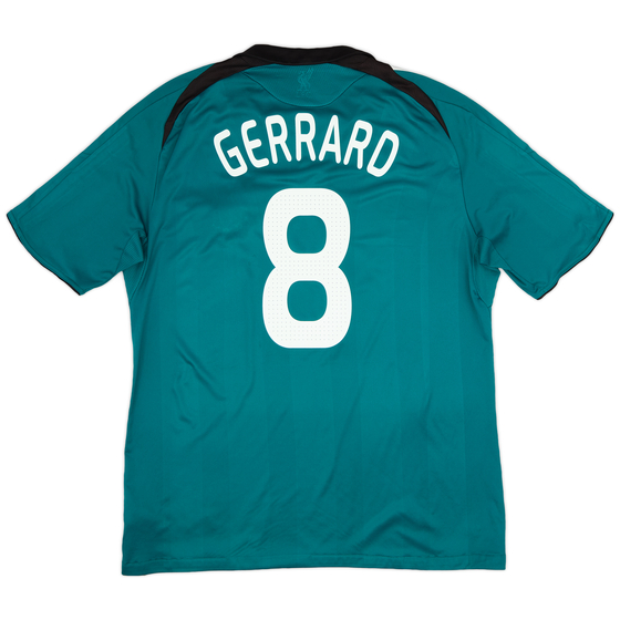 2008-09 Liverpool Third Shirt Gerrard #8 - 5/10 - (XL)