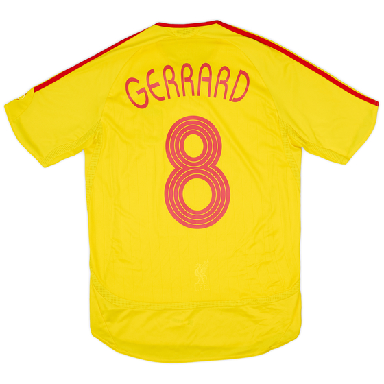 2006-07 Liverpool Away Shirt Gerrard #8 - 6/10 - (S)