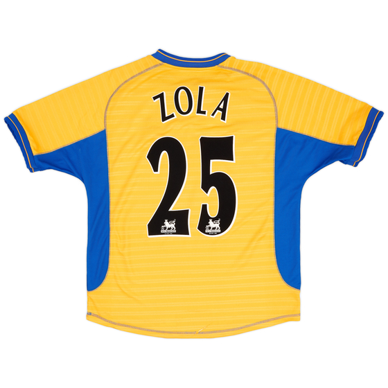 2000-01 Chelsea Away Shirt Zola #25 - 8/10 - (XL)