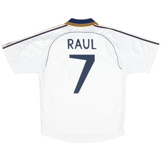 1998-00 Real Madrid Home Shirt Raul #7 - 8/10 - (M)