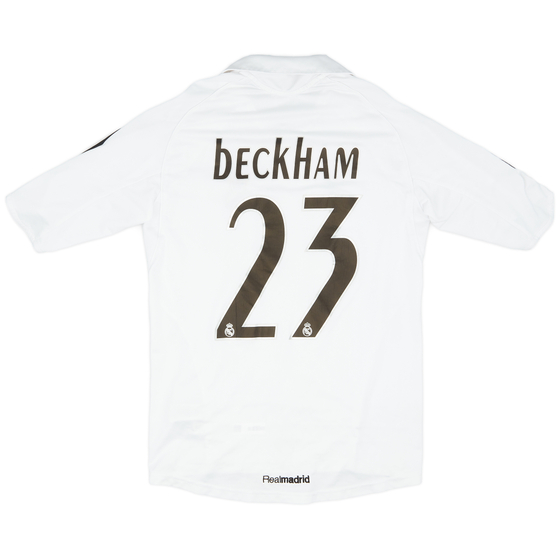 2005-06 Real Madrid Home Shirt Beckham #23 - 8/10 - (S)