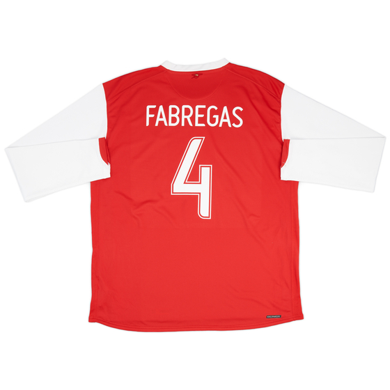 2006-08 Arsenal Home L/S Shirt Fabregas #4 - 8/10 - (XL)