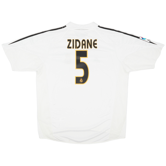 2004-05 Real Madrid Home Shirt Zidane #5 - 7/10 - (XL)