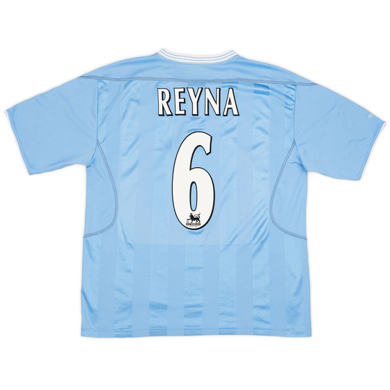 2003-04 Manchester City Home Shirt Reyna #6 - 7/10 - (L)