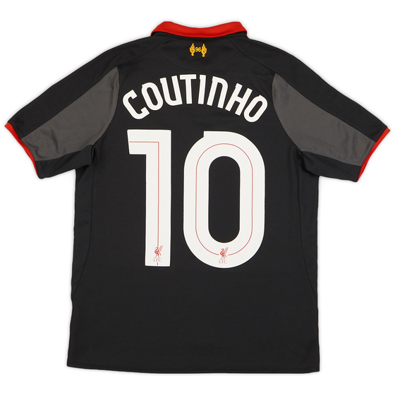2014-15 Liverpool Third Shirt Coutinho #10 - 8/10 - (L.Boys)
