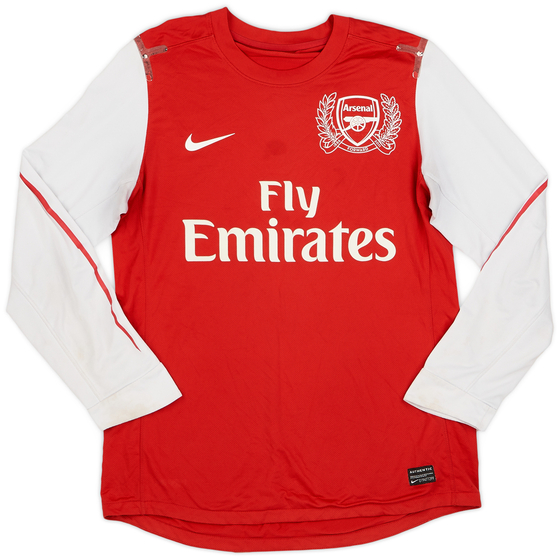 2011-12 Arsenal Player Issue Home L/S Shirt - 5/10 - (M)