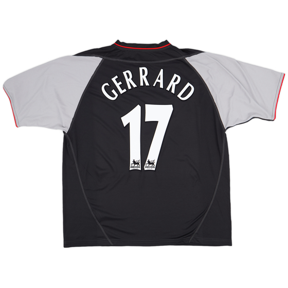 2002-04 Liverpool Away Shirt Gerrard #17 - 7/10 - (XL)