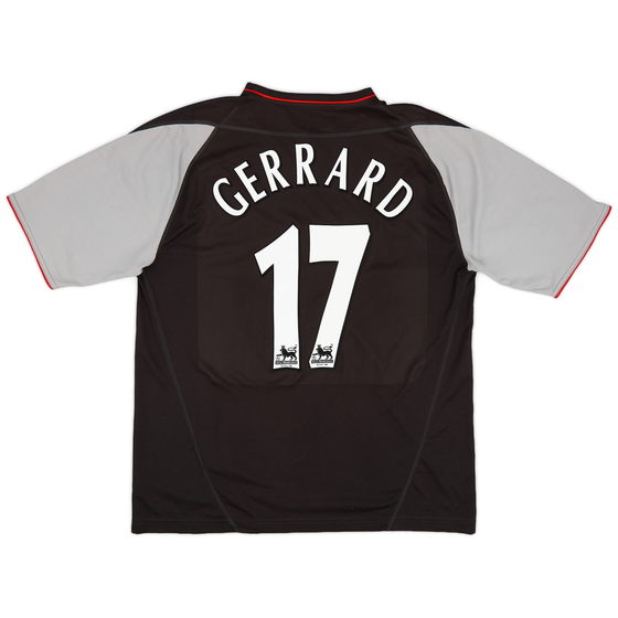 2002-04 Liverpool Away Shirt Gerrard #17 - 8/10 - (L)