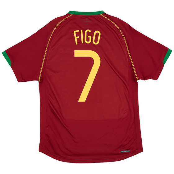 2006-08 Portugal Home Shirt Figo #7 - 8/10 - (S)
