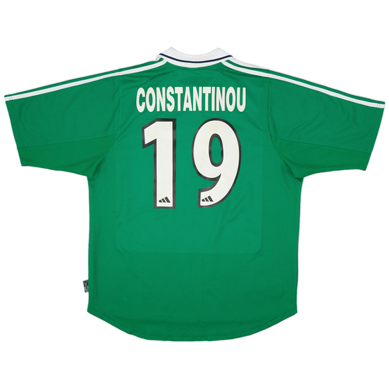 2000-01 Panathinaikos Home Shirt Constantinou #19 - 7/10 - (L)