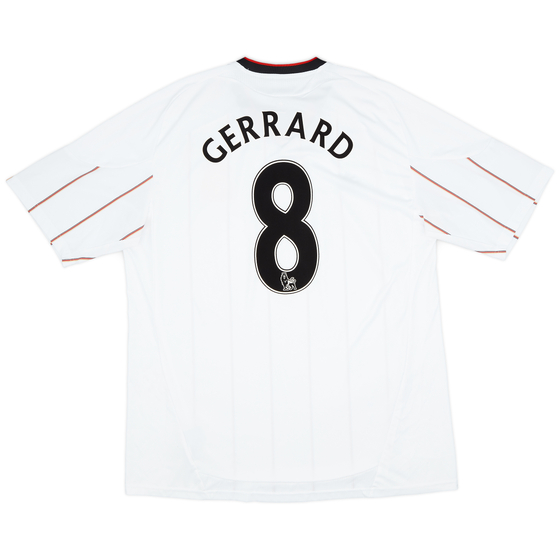 2010-11 Liverpool Away Shirt Gerrard #8 - 9/10 - (XXL)