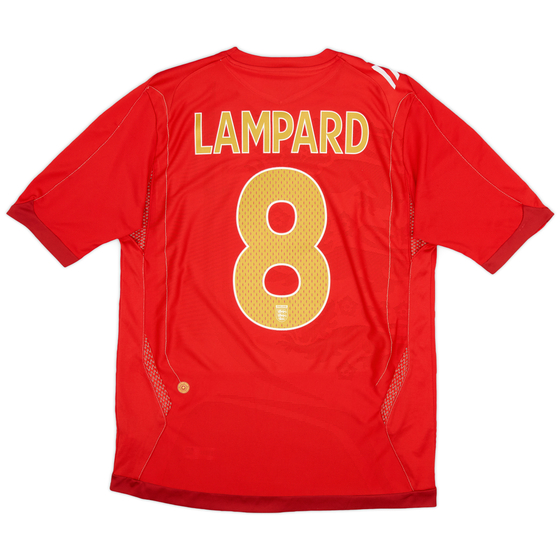 2006-08 England Away Shirt Lampard #8 - 8/10 - (M)