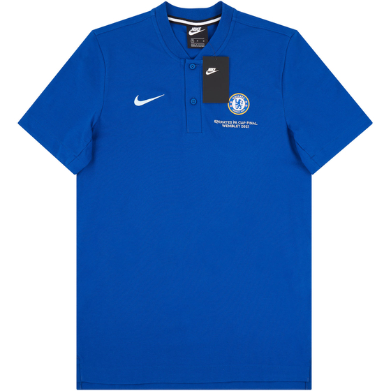 2020-21 Chelsea Player Issue 'FA Cup Final' Polo T-Shirt 