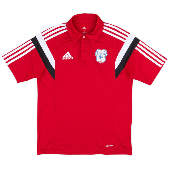 2014-15 Cardiff adidas Polo Shirt - 9/10 - (S)