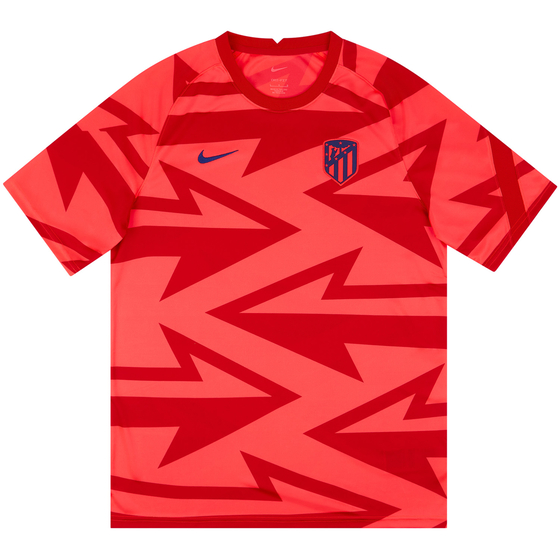 2021-22 Atletico Madrid Player Issue Pre-Match Training Shirt