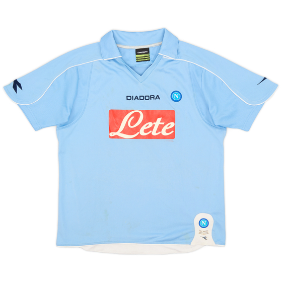 2008-09 Napoli Home Shirt - 7/10 - (L.Boys)