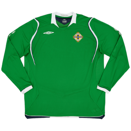 2008-10 Northern Ireland Home L/S Shirt - 9/10 - (XL)