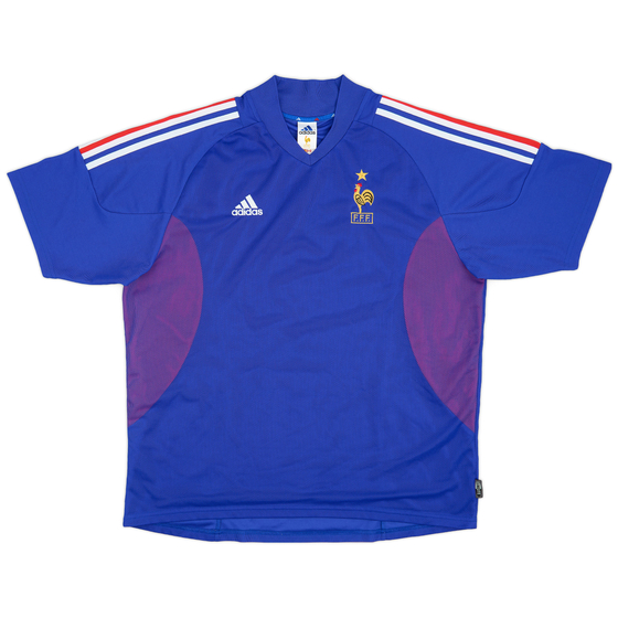 2002-04 France 'Signed' Home Shirt - 8/10 - (XL)