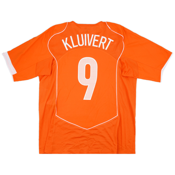2004-06 Netherlands Home Shirt Kluivert #9 - 9/10 - (XL)