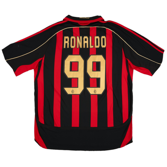 2006-07 AC Milan Home Shirt Ronaldo #99 - 6/10 - (XL)